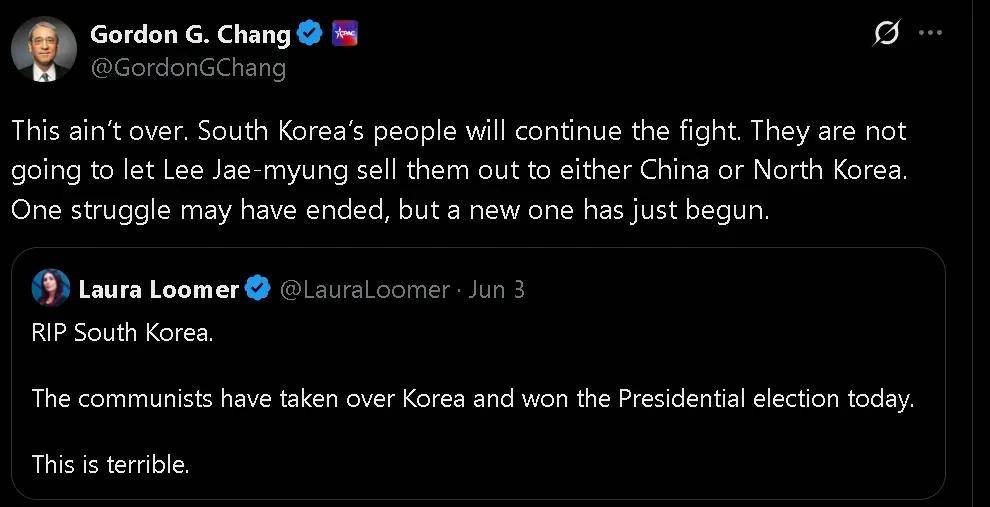李在明就任，这俩美国反华分子破大防！
